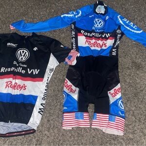 Amgen Tour Of California Roseville Vw Road Bike Cycling Skin Suit Size Small